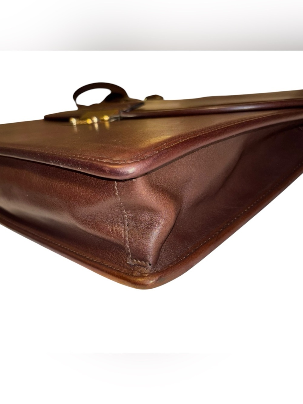 Vintage Coach Courier Brief 5352 Mahogany Leather Briefcase - Picture 12 of 16
